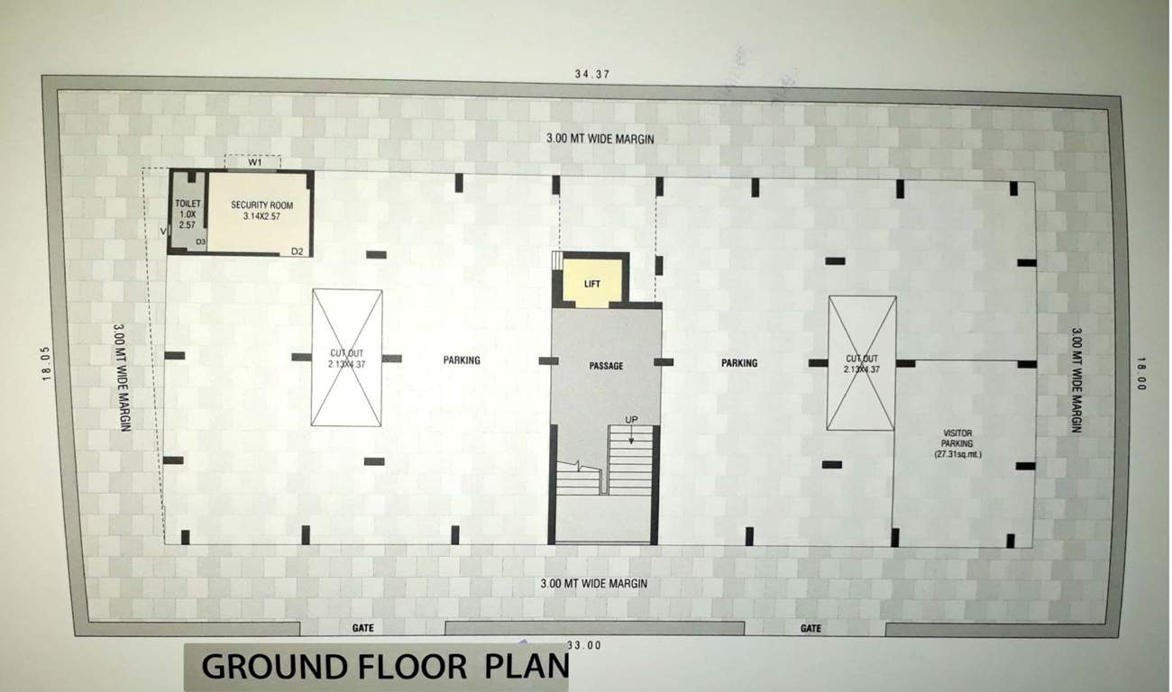  aksharvilla a Aksharvilla A Cluster Plan for ground Floor