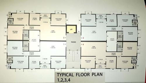  aksharvilla-a Aksharvilla A Cluster Plan from 1st to 4th Floor