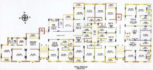 Upahar Apartment Cluster Plan from 1st to 7th Floor upahar-apartment Upahar Apartment Cluster Plan from 1st to 7th Floor