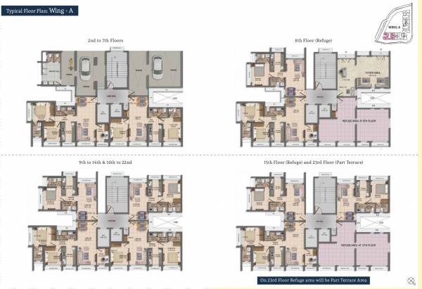  dosti-oro-67 Dosti Oro 67 - Wing A Cluster Plan