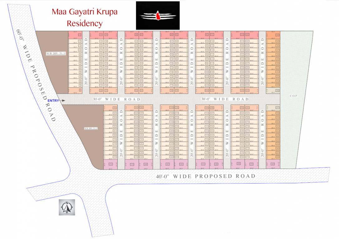 maa gayatri krupa residency Layout Plan