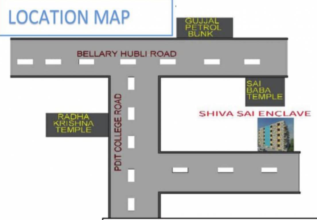 shiva sai enclave Location Plan