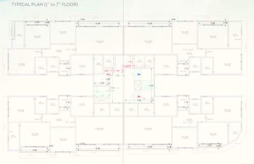  somnath-riviera Somnath Riviera Cluster Plan from 1st to 7th Floor