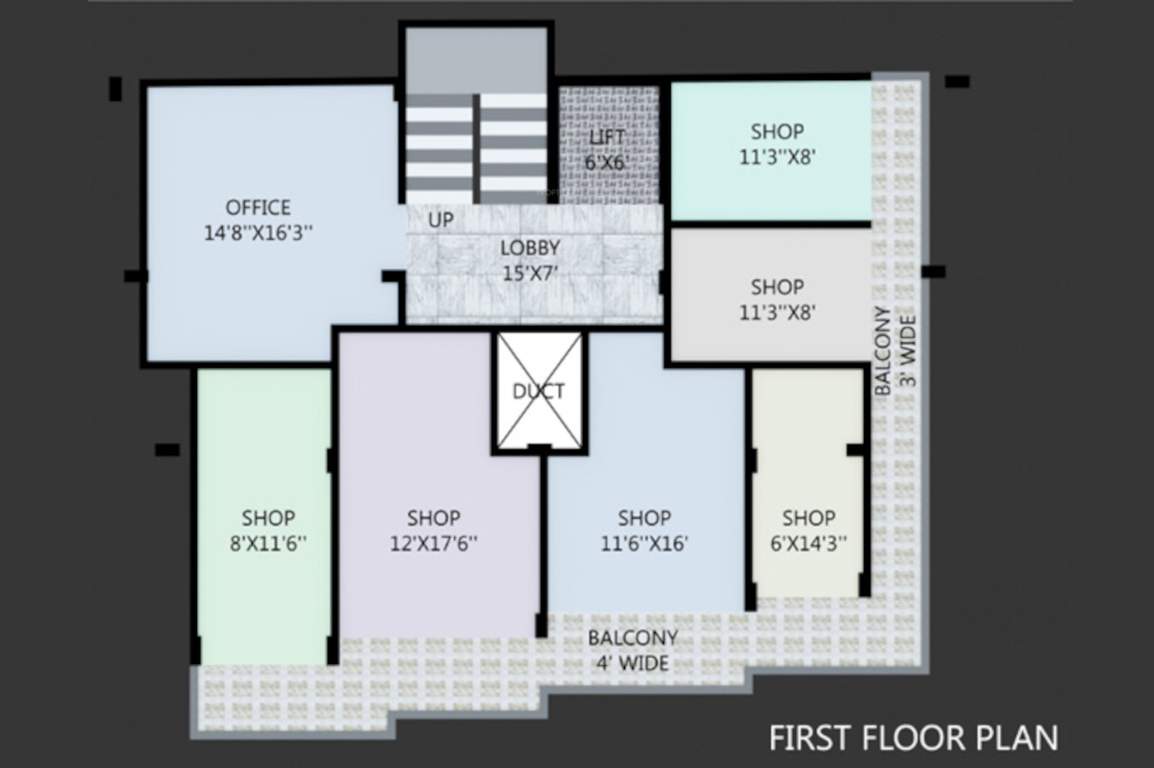  mahalaxmi apartment 8 Mahalaxmi Apartment 8 Cluster Plan for 1st Floor