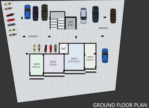  mahalaxmi-apartment-8 Mahalaxmi Apartment 8 Cluster Plan for ground Floor