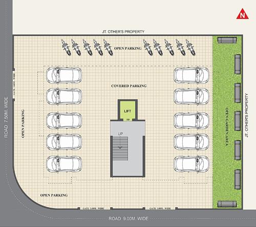  dwarkesh-avenue-1 Cluster Plan for ground Floor