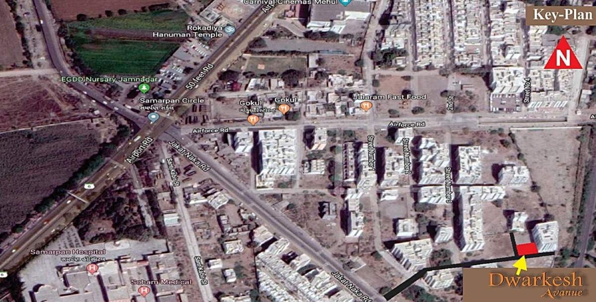  dwarkesh avenue 1 Location Plan