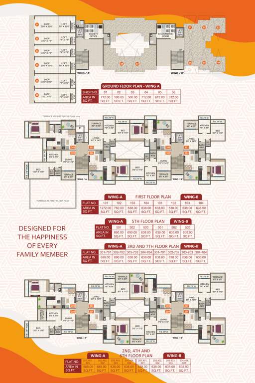  aarti heights Tower A Cluster Plan