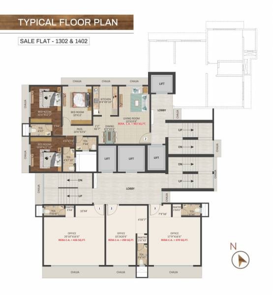  heights New India Heights Cluster Plan