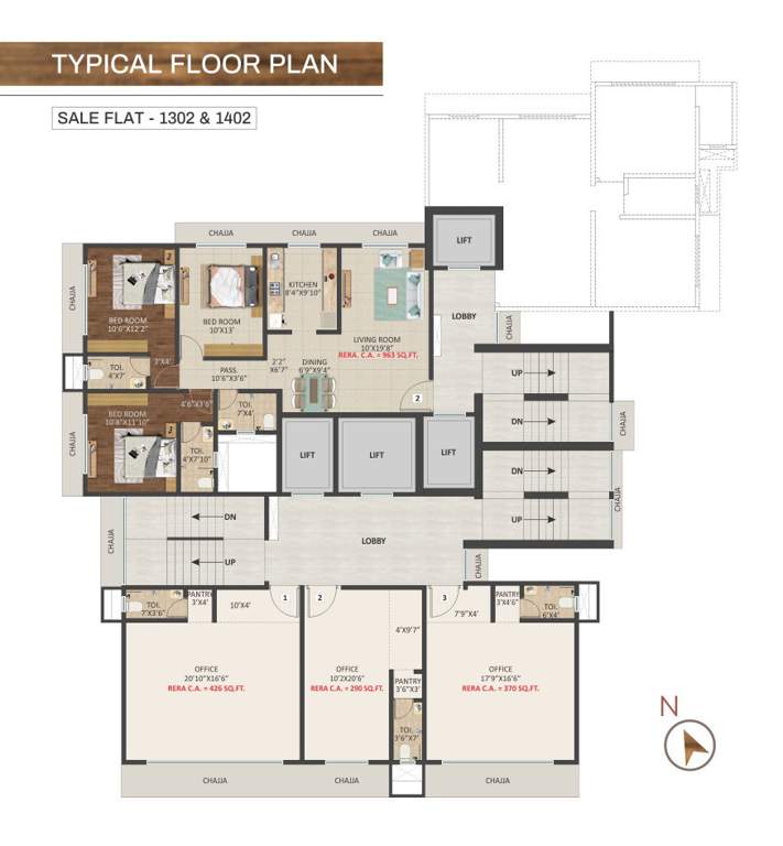  heights New India Heights Cluster Plan