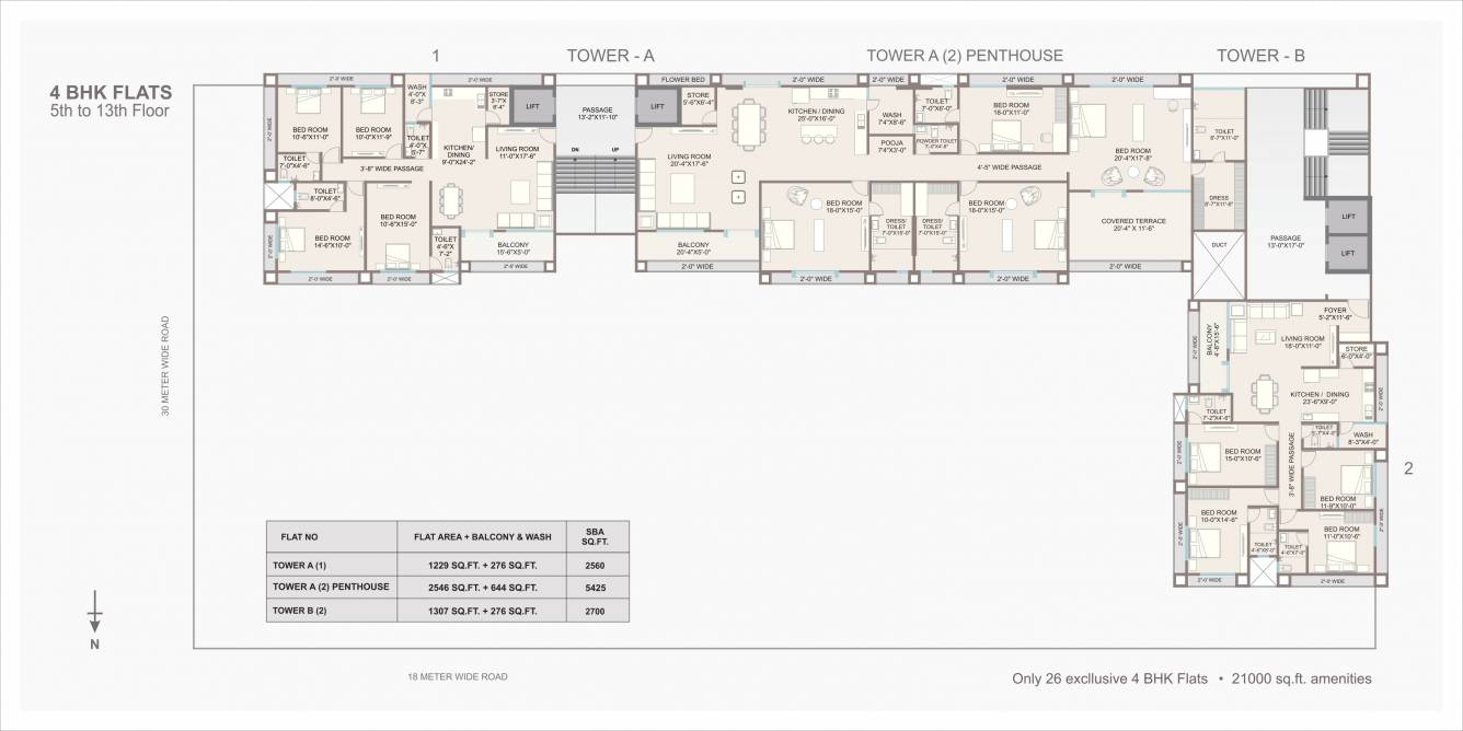 landmark Tower 1 Cluster Plan