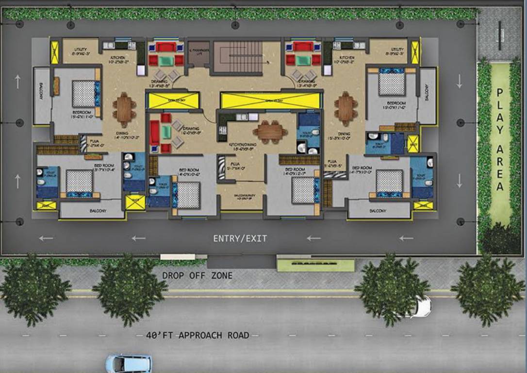 pratham residency Cluster Plan
