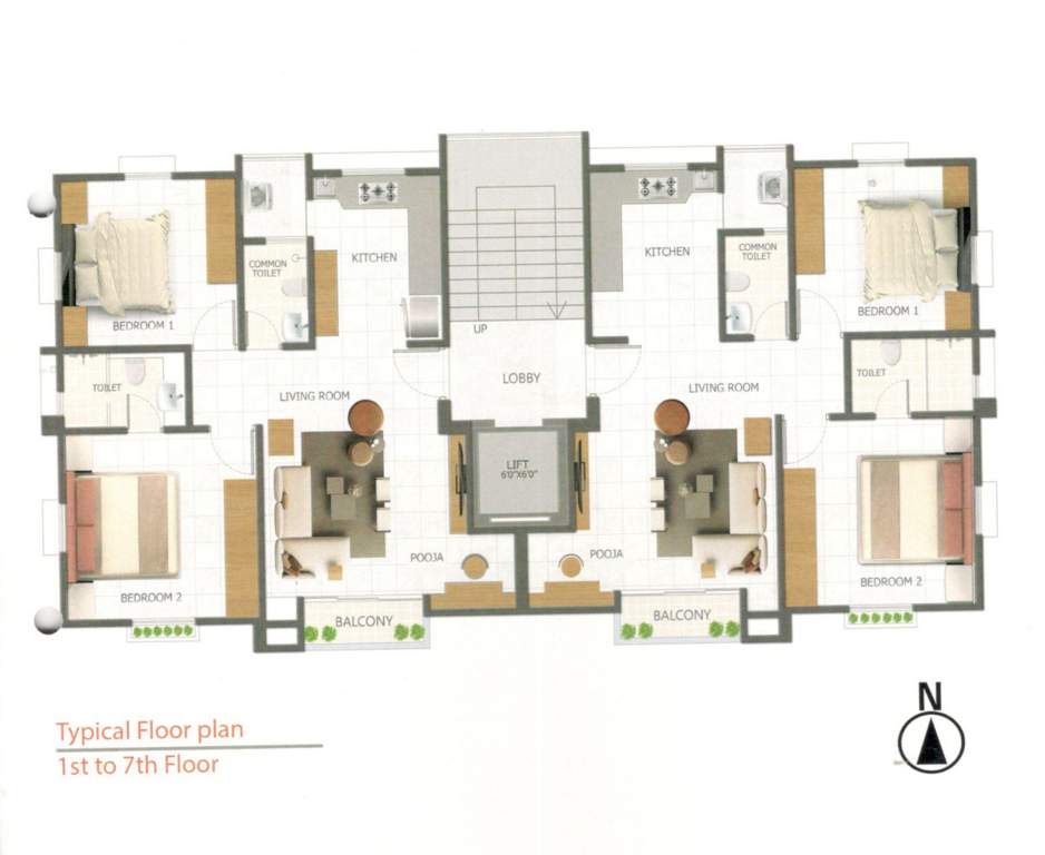 shrikar avenue Shrikar Avenue Cluster Plan from 1st to 7th Floor