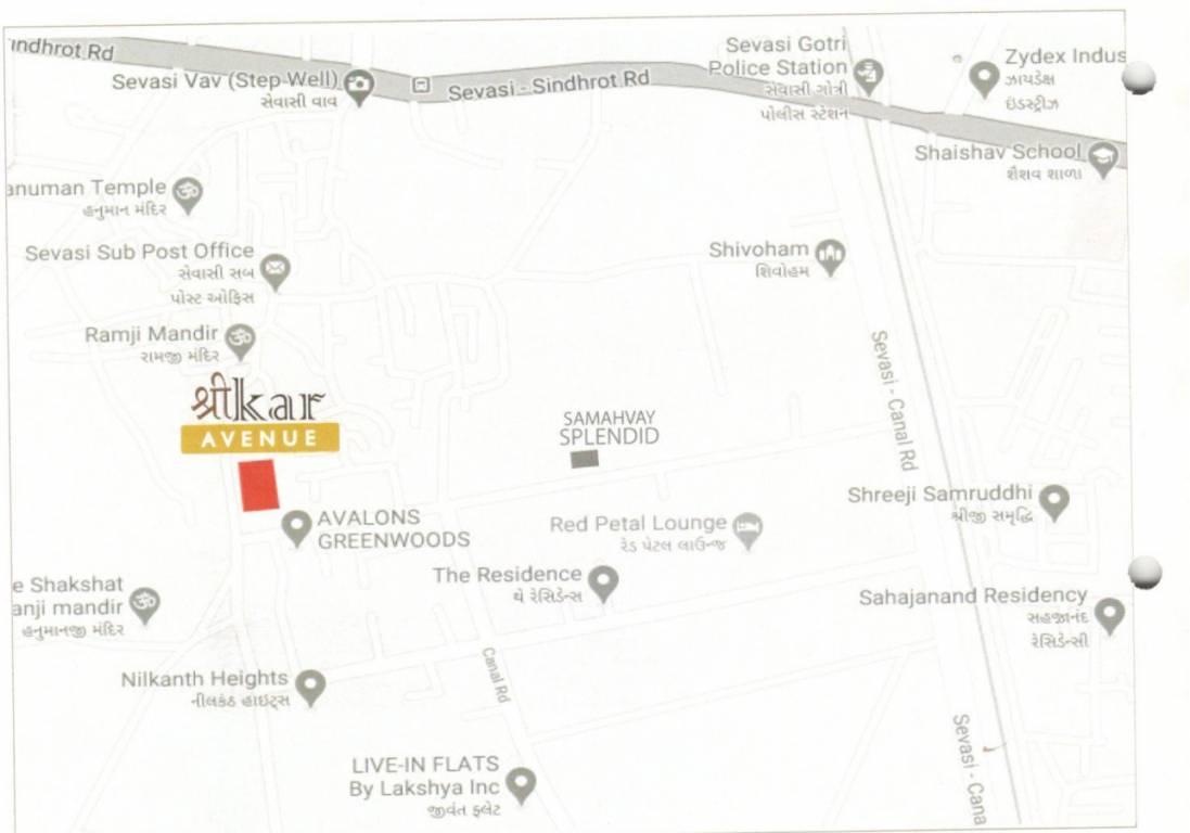 shrikar avenue Location Plan