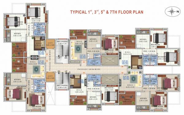  galaxy Orchid Galaxy Cluster Plan for Odd Floor