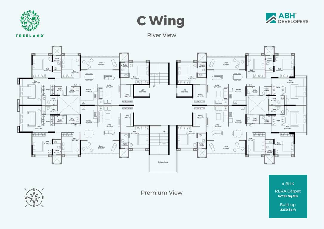  treeland Tower C Cluster Plan