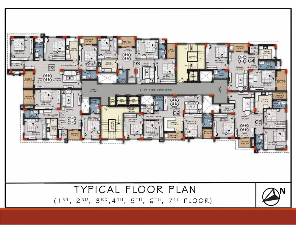  heights tower Cluster Plan