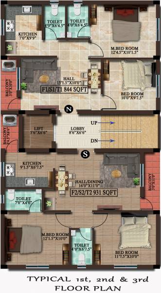  pebbles Pebbles Cluster Plan from 1st to 3rd Floor
