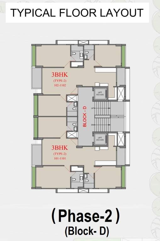  karnavati riverside block d Karnavati Riverside Block D Cluster Plan from 1st to 11th Floor