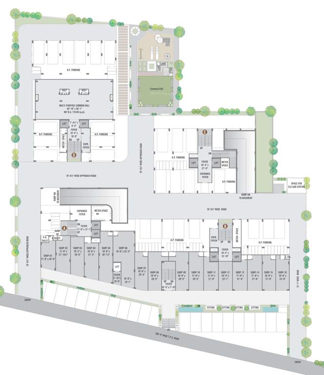  aman royal Tower A Cluster Plan
