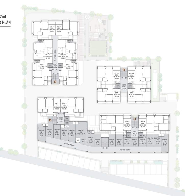  aman royal Tower B Cluster Plan