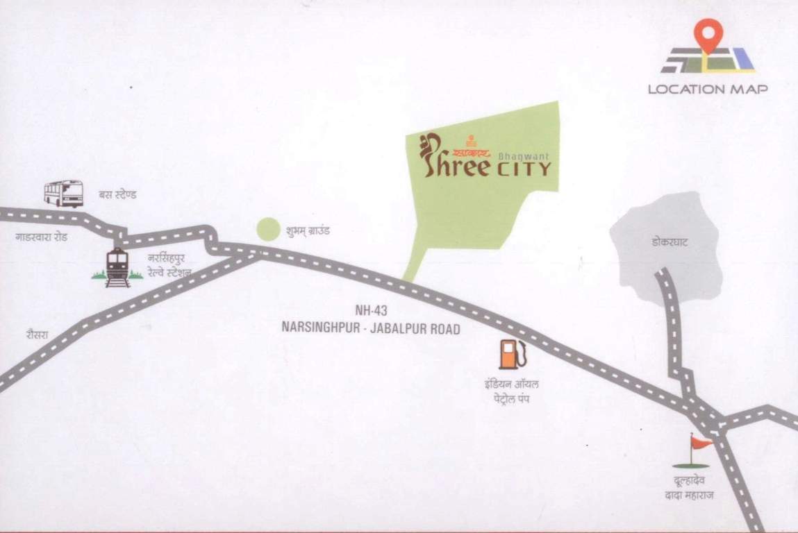  sakar shree bhagwant city Location Plan