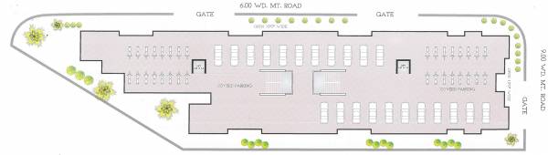  residency Tower A & B Cluster Plan for ground Floor