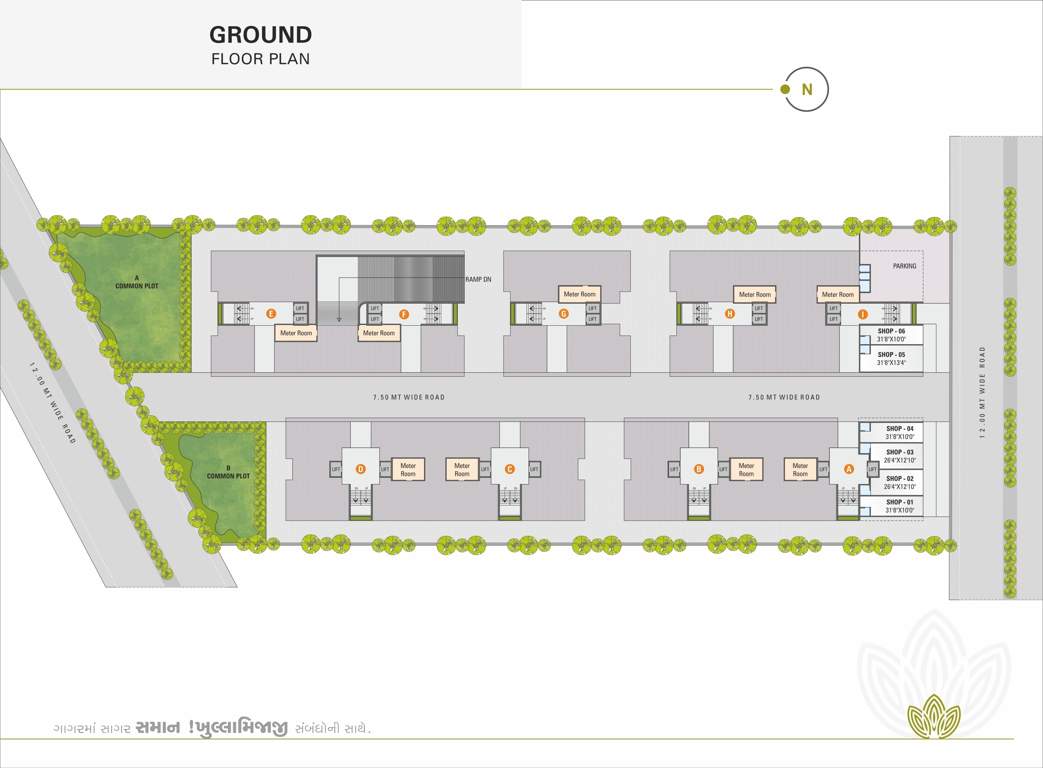  pushkar residency Block A Cluster Plan