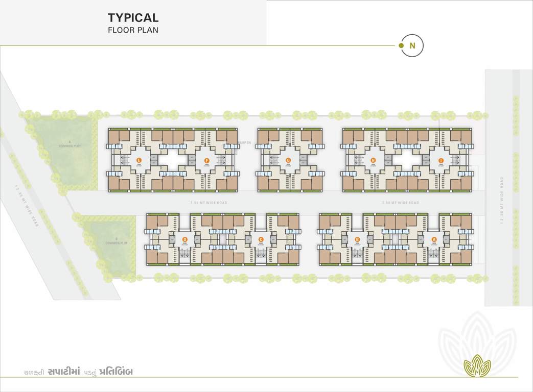  pushkar residency Block B Cluster Plan