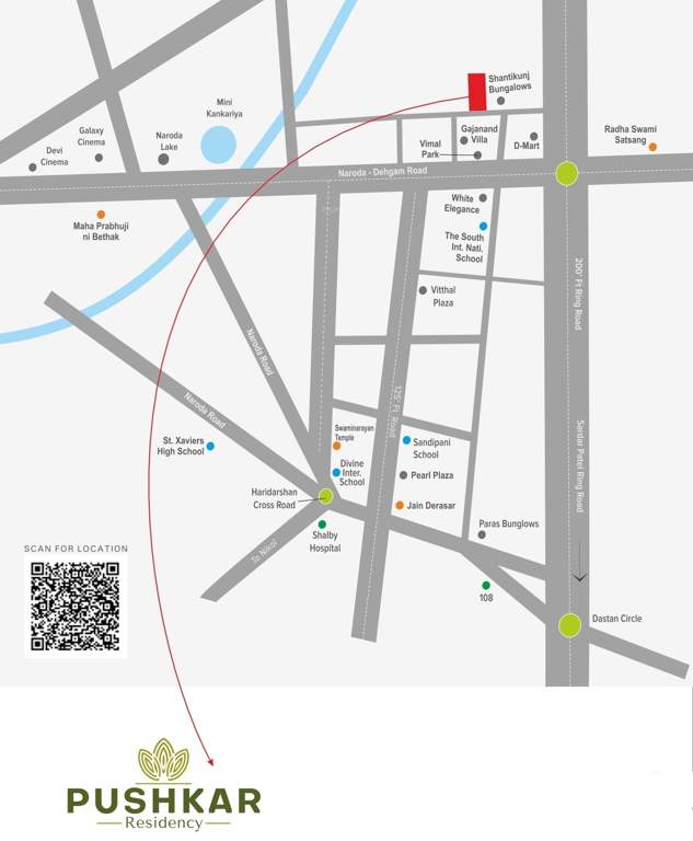  pushkar residency Location Plan