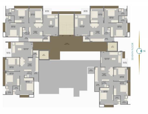 serene-2 Serene 2 Cluster Plan for 7th Floor