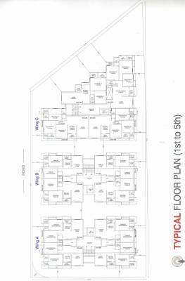  vrundavan Wing A, B & C Cluster Plan from 1st to 5th Floor