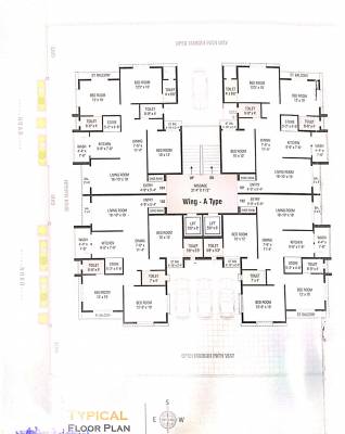 iscon-heights Wing A Cluster Plan for 1st Floor