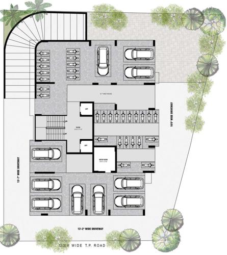  greencraft-residences Greencraft Residences Cluster Plan For Ground Floor