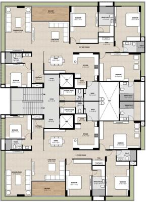  greencraft-residences Greencraft Residences Cluster Plan From 1st To 5th Floor