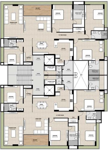  greencraft-residences Greencraft Residences Cluster Plan From 1st To 5th Floor