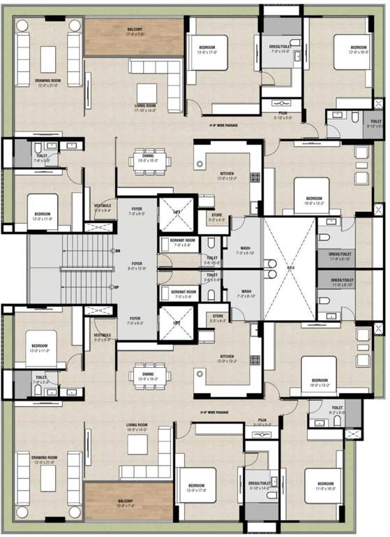  greencraft residences Greencraft Residences Cluster Plan From 1st To 5th Floor