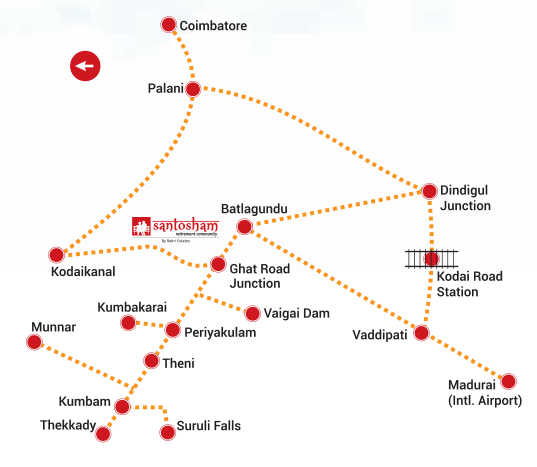  santosham Location Plan