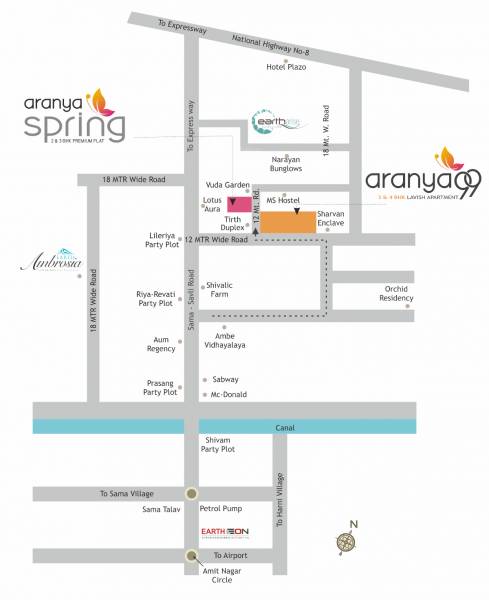  aranya-spring Location Plan