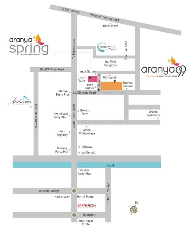  aranya spring Location Plan