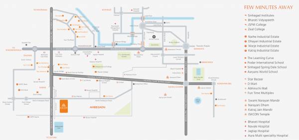  sun-city-ambegaon-phase-i Location Plan