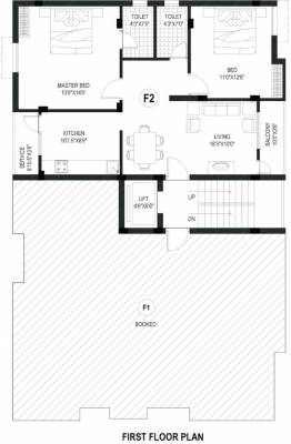  sai-estancia Dummy Tower Cluster Plan for 1st Floor