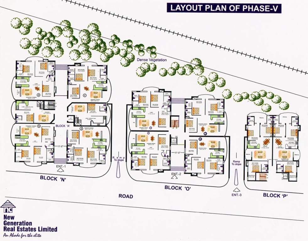  extension apartments Cluster Plan