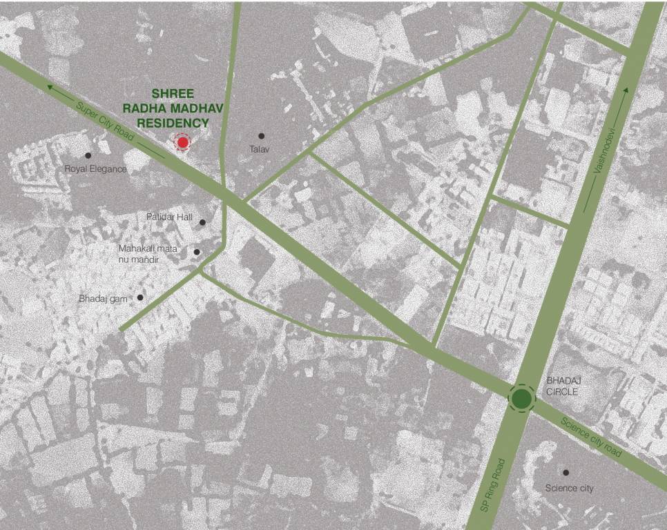  shree radha madhav residency Location Plan