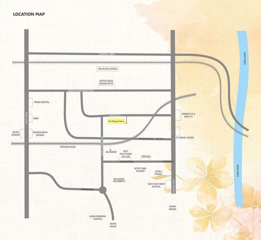  the mango groves Location Plan