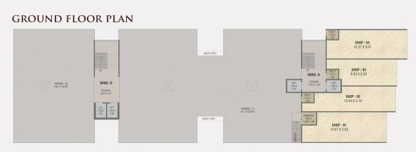  etihad-towers Block A & B Cluster Plan for ground Floor