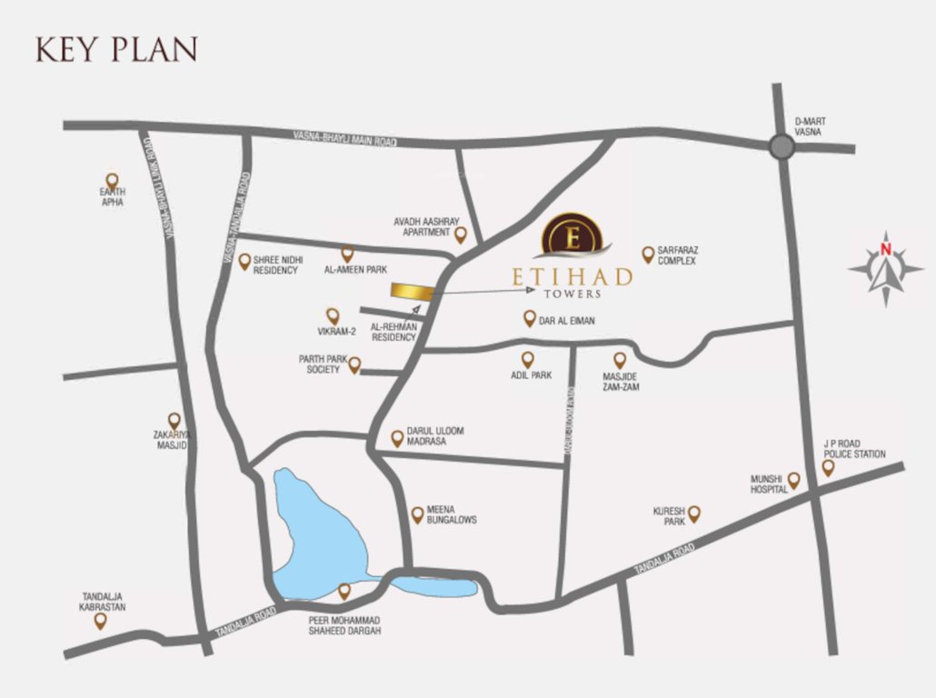  etihad towers Location Plan