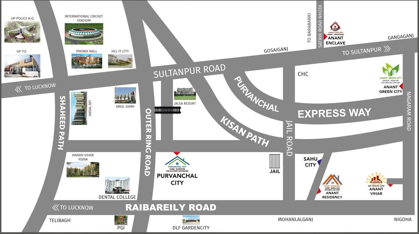  anant krishna purvanchal city Location Plan