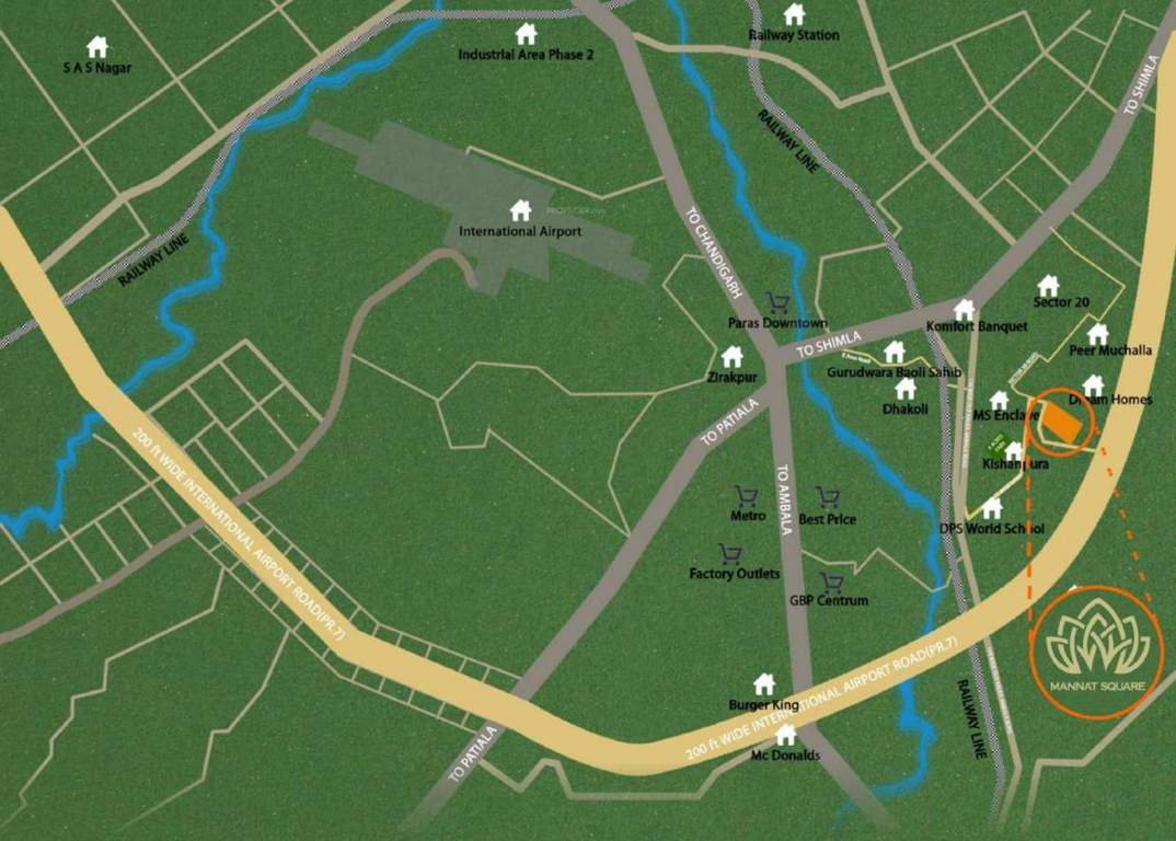  island of greens Location Plan