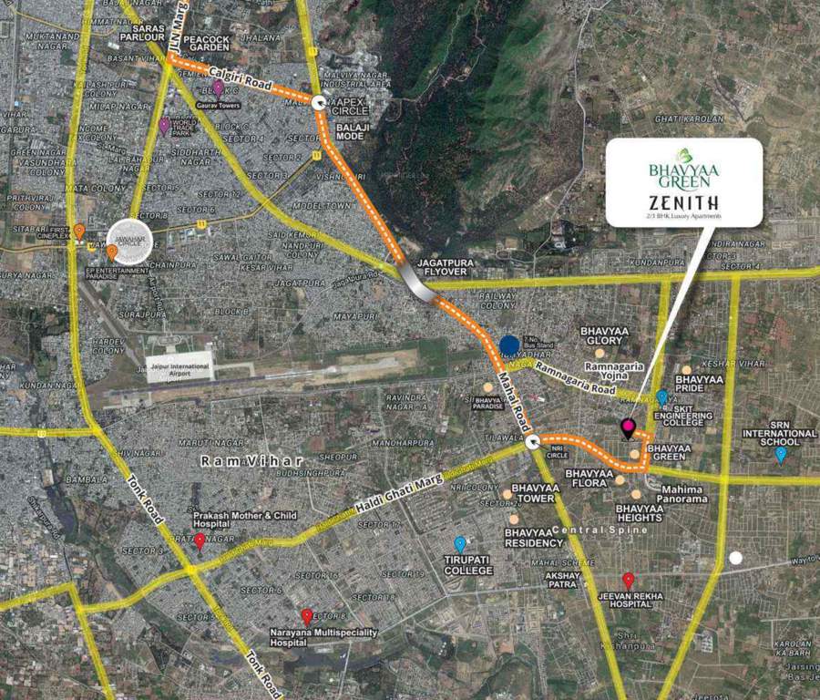  bhavyaa green zenith Location Plan